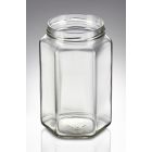 1700 ml Sechskantglas weiß 100er TO Mündung