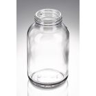 1000 ml Weithalsglas weiß DIN 68 Gewinde