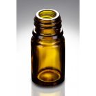 5 ml Tropfflasche braun 48,4 mm H  Ø 22,2 mm DIN 18 Mündung