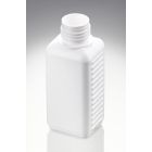 100 ml Kunststoff Fl. PE Typ D weiß DIN 25 Mündung rechteckig