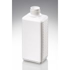 250 ml Kunststoff Fl. PE weiss Typ V DIN 25 Mündung rechteckig