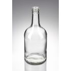 700 ml Whiskyflasche bauchig weiß  PP 31,5 Mündung