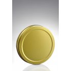 80 x 15 mm Schraubverschluss gold Weißblech mit Compound