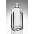 700 ml Likör mit 3 eingezogenen Seiten weiß PP 28 Mündung