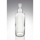 500 ml Kropfhalsflasche oval weiß PP 28 Std Mündung