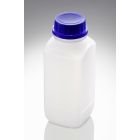 1000 ml Kunststoff Fl. vierkant HDPE DIN 54 Mündung natur mit UN Zulassung