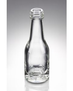 20 ml Likörflasche bauchig weiß PP 18 Standard Mündung