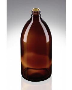 1000 ml EHV Flasche braun DIN 28 Gewinde