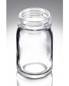 100 ml Weithalsglas weiß DIN 40 Gewinde