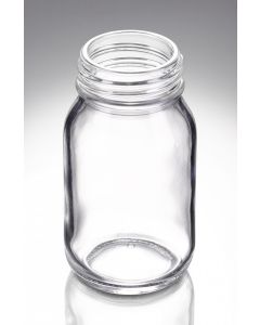 125 ml Weithalsglas weiß DIN 40 Gewinde
