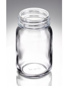 200 ml Weithalsglas weiß DIN 55 Gewinde