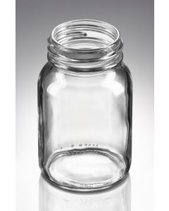 250 ml Weithalsglas weiß DIN 55 Gewinde