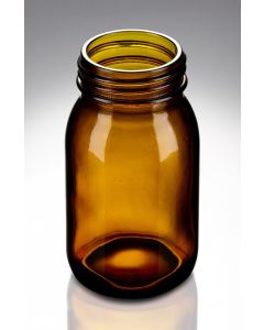 150 ml Weithalsglas braun DIN 45 Gewinde