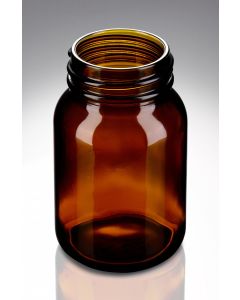 250 ml Weithalsglas braun DIN 55 Gewinde