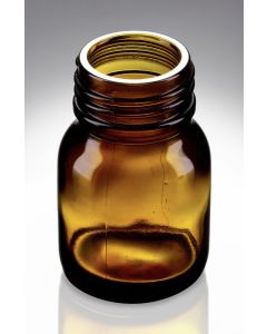 25 ml Weithalsglas braun DIN 28 Gewinde