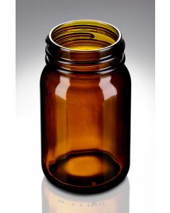 200 ml Weithalsglas braun DIN 55 Gewinde