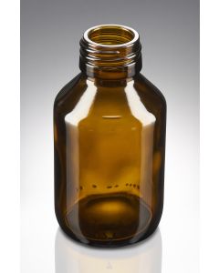 100 ml Verpackungsflasche Medizin/Veral braun PP 28 Standard Mündung 19,4 mm Innen