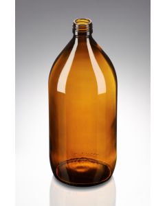 1000 ml Sirupflasche braun PP 28 Mündung