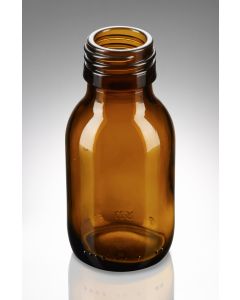 100 ml Sirupflasche braun PP 28 Mündung