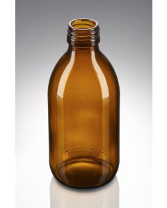 250 ml Sirupflasche braun PP 28 Mündung
