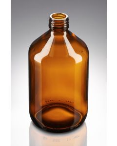 500 ml Verpackungsflasche Medizin/Veral braun PP 28 Standard Mündung 19,4 mm Innen