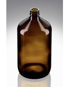 1000 ml Verpackungsflasche Medizin/Veral braun PP 28 Standard Mündung 19,4 mm Innen
