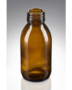 125 ml Sirupflasche braun PP 28 Mündung