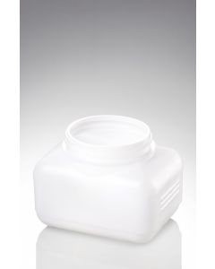 500 ml Kunststoff Fl. PE natur Typ M DIN 80 Mündung rechteckig
