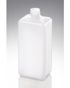 500 ml Kunststoff Fl. PE natur Typ H DIN 25 Mündung rechteckig