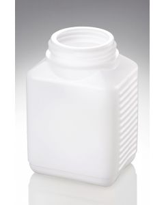 500 ml Kunststoff Fl. PE natur Typ E DIN 60 Mündung rechteckig