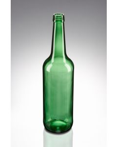 700 ml Gradhalsflasche grün PP 28 Standard