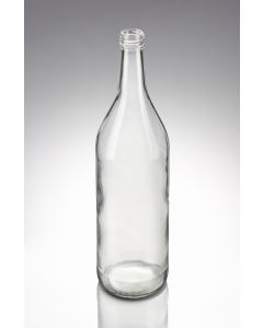 1000 ml Weinbrand Flasche weiß PP 28 Mündung