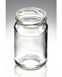 106 ml (110ml) Verpackungsglas weiß 48er TO Mündung - moderne Form