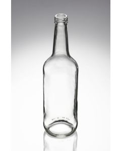 250 ml Gradhalsflasche weiß PP 28 Standard Mündung - 185gr